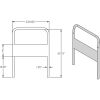 24" Chrome Handle for Platform Truck - Image 2
