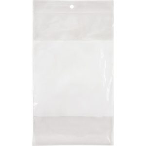 White Block Poly Bags