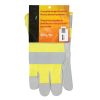 Orange High-Visibility Winter-Lined Fitters Gloves