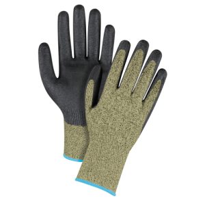 Black & Yellow Seamless Stretch Cut-Resistant Gloves