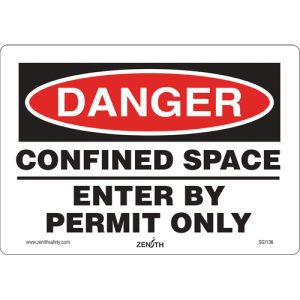 Danger Confined Space Safety Sign