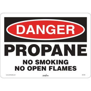 Danger Propane Safety Sign