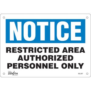"Authorized Personnel Only" Sign
