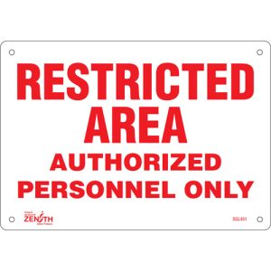 "Authorized Personnel Only" Sign