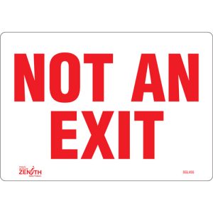 "Not An Exit" Sign