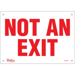 "Not An Exit" Sign