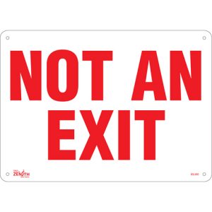 "Not An Exit" Sign