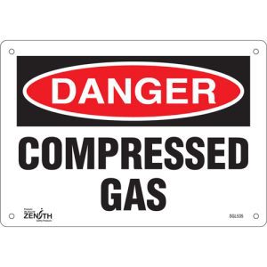 "Compressed Gas" Sign