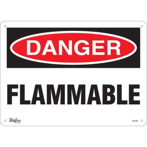 "Flammable" Sign