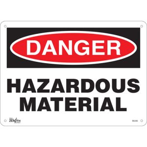 "Hazardous Material" Sign