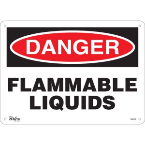 "Flammable Liquids" Sign