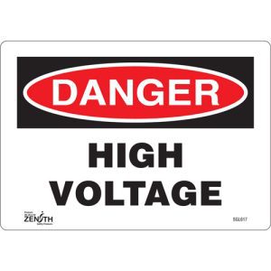 "High Voltage" Sign