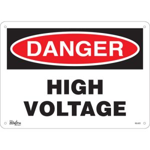 "High Voltage" Sign