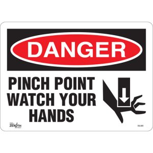 "Pinch Point" Sign