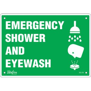 "Emergency Shower And Eyewash" Sign