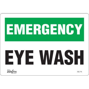 "Eye Wash" Sign