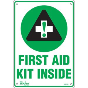 "First Aid Kit" Sign