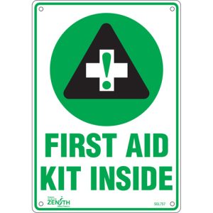 "First Aid Kit" Sign