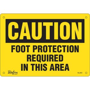 "Foot Protection Required" Sign