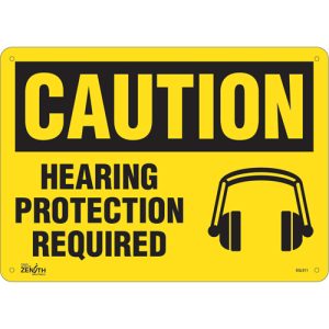 "Hearing Protection Required" Sign