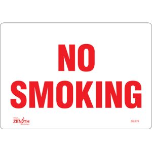 "No Smoking" Sign