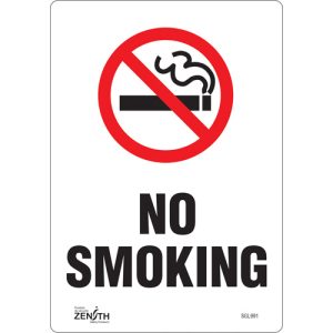 "No Smoking" Sign