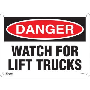 "Watch For Lift Trucks" Sign