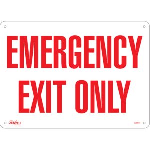 "Emergency Exit" Sign