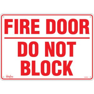 "Fire Door" Sign