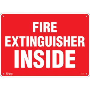 "Fire Extinguisher Inside" Sign