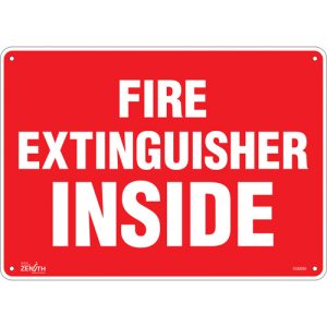 "Fire Extinguisher Inside" Sign