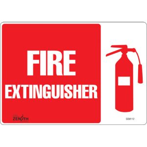 "Fire Extinguisher" Sign