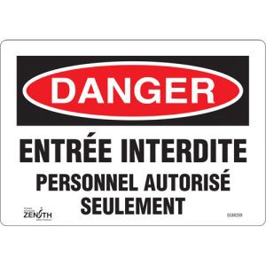 "Personnel Autorisé Seulement" Sign