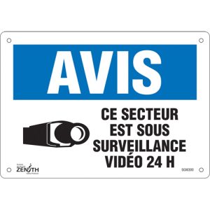 "Ce Secteur est Sous Surveillance" Sign