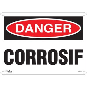 "Corrosif" Sign
