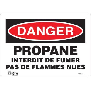 "Propane - Interdit De Fumer" Sign