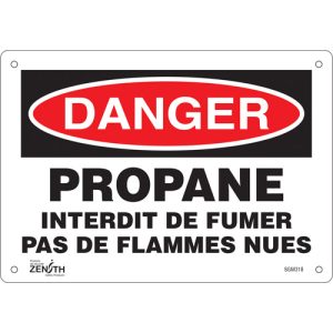 "Propane - Interdit De Fumer" Sign