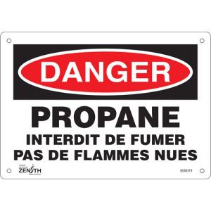 "Propane - Interdit De Fumer" Sign