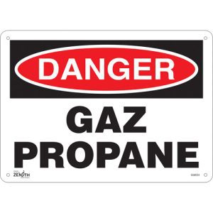 "Gaz Propane" Sign