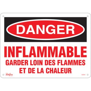 "Garder Loin Des Flammes" Sign