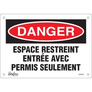 "Espace Restreint" Sign