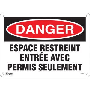 "Espace Restreint" Sign