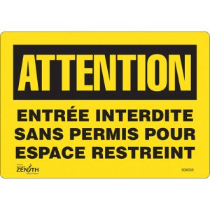 "Entrée Interdite Sans Permis" Sign