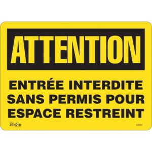 "Entrée Interdite Sans Permis" Sign