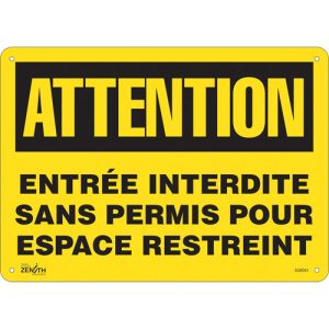 "Entrée Interdite Sans Permis" Sign