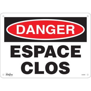 "Espace Clos" Sign