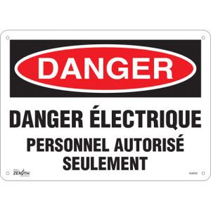 "Personnel Autorisé Seulement" Sign