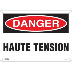 "Haute Tension" Sign