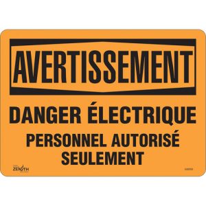 "Danger Électrique" Sign
