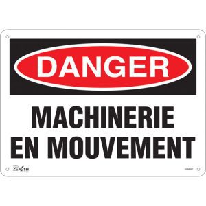 "Machinerie en Mouvement" Sign